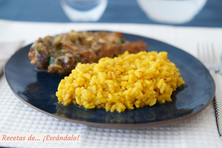 Risotto a la milanesa con azafrán, una receta italiana deliciosa