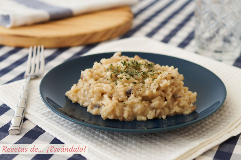 Risotto de champinones. Receta deliciosa y sencilla