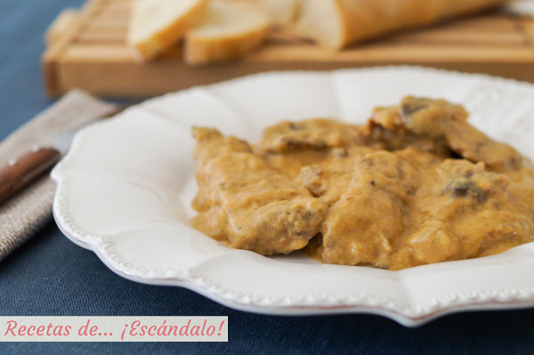 Receta de fricando de ternera y setas, un plato tradicional catalan deliciosa