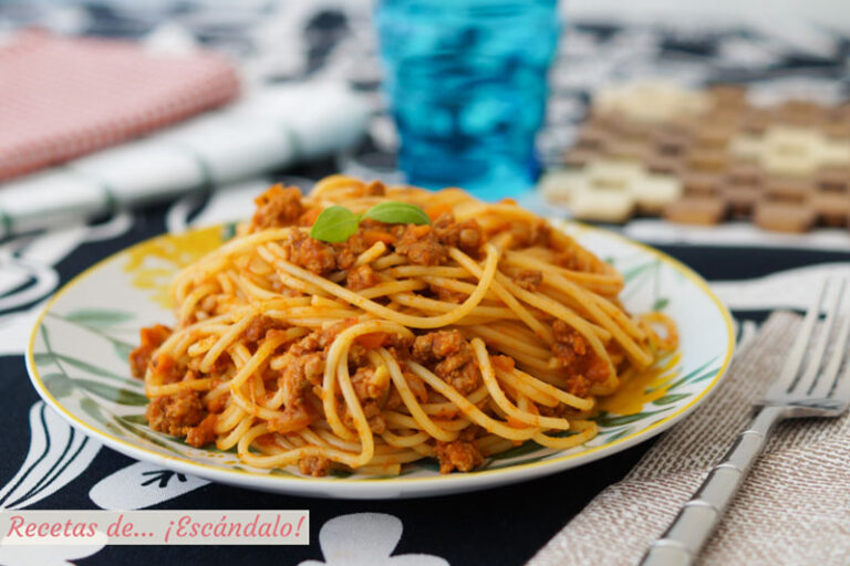 Spaghetti a la boloñesa, una receta de pasta para triunfar