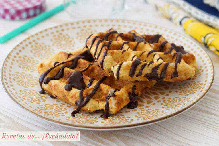 Receta de gofres o waffles caseros. Cómo hacer una masa de 10 muy fácil