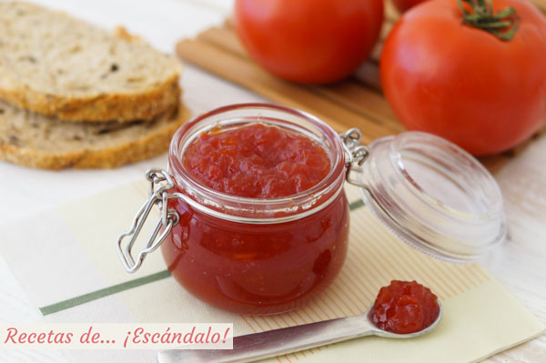 Como hacer mermelada de tomate casera. Receta muy facil