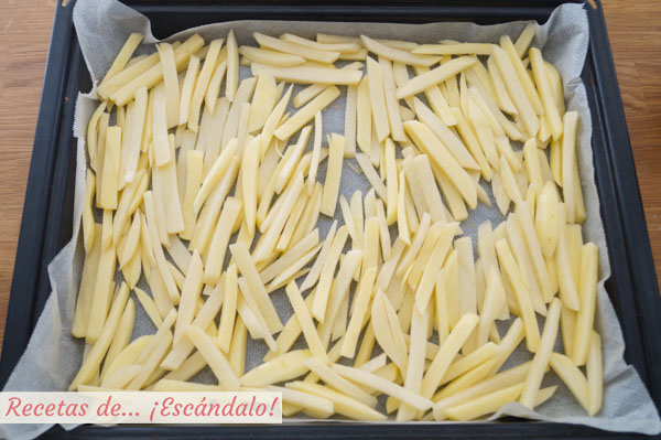 Como hacer patatas fritas al horno, muy ricas y sin apenas aceite