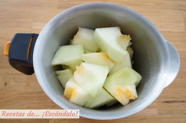 Como hacer sopa de melon con jamon