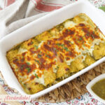 Enchiladas de pollo con salsa verde