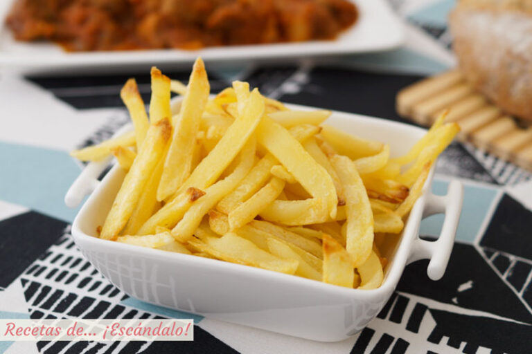 Cómo hacer patatas fritas al horno, muy ricas y sin apenas aceite