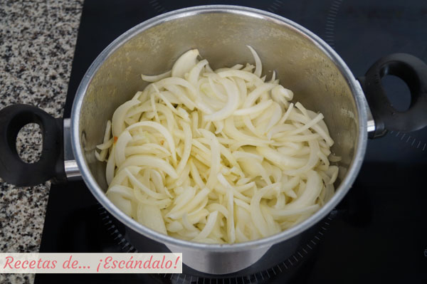 Cebolla para bonito encebollado casero
