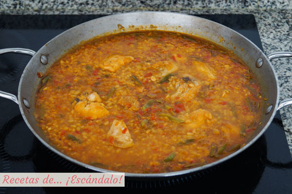Como hacer açrroz caldoso con pollo, sencillo y sabroso