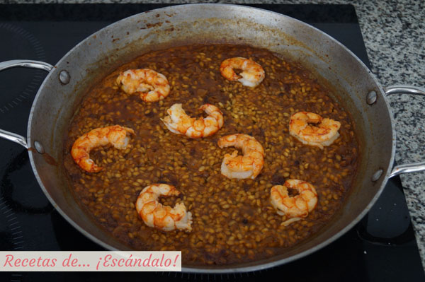 Como hacer arroz con gambas
