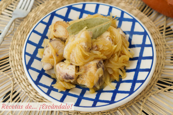Receta de bonito encebollado, delicioso y facil