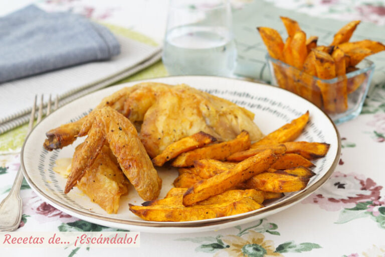 Boniatos o batatas al horno con especias, una guarnición ideal