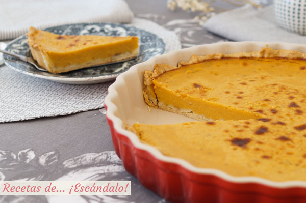 Como hacer el pastel o tarta de calabaza, la famosa tarta pumpkin pie americana