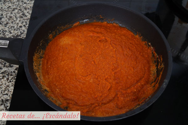 Majado para potaje de garbanzos y acelgas