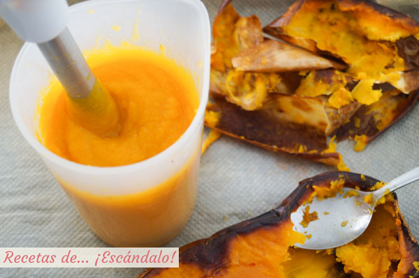Pure de calabaza asada