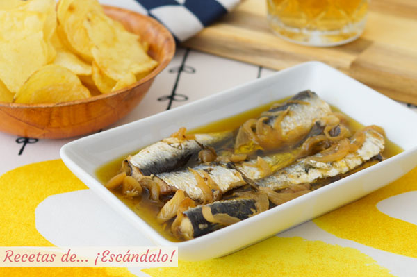 Receta de sardinas en escabeche, riquisimas y sin tener que freirlas