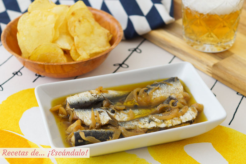 Sardinas en escabeche, riquisimas y sin tener que freirlas