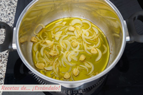 Sofrito para el escabeche