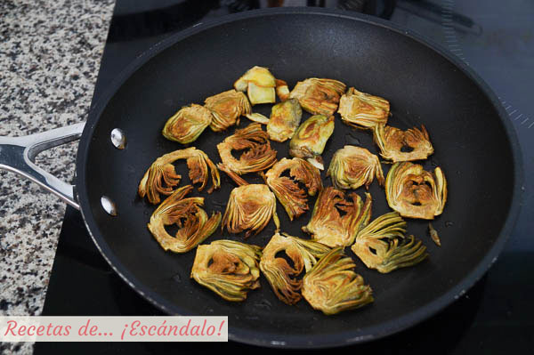 Chips de alcachofas