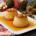 Flan de turrón