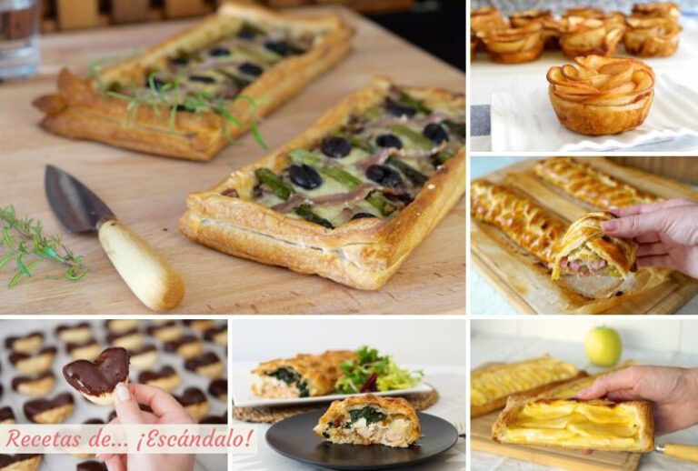 Las mejores recetas con hojaldre dulces y saladas, sencillas y deliciosas