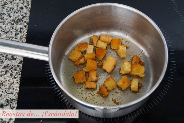 Pan tostado con aceite