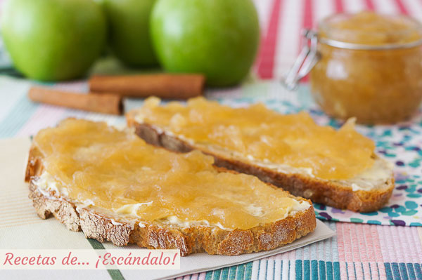Receta de mermelada de manzana casera con canela, sencilla y deliciosa