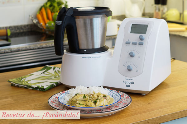 Receta de pollo al curry tierno y muy sabroso con el robot de cocina MyCook One