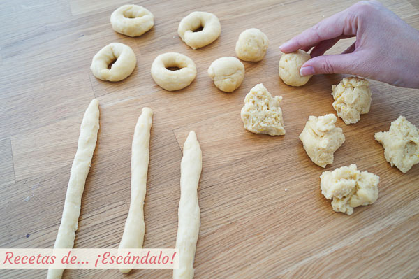 Como formar rosquillas de anis