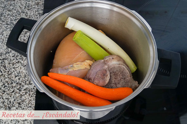 Ingredientes sopa de picadillo