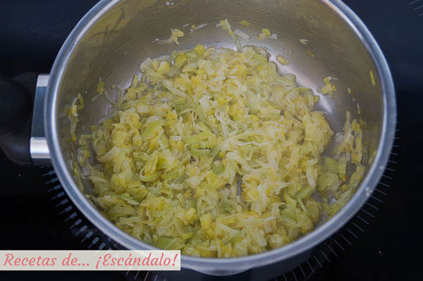 Puerro para bechamel