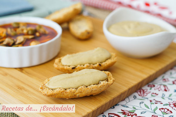 Receta de pate de mejillones en escabeche y atun. Aperitivo facilisimo