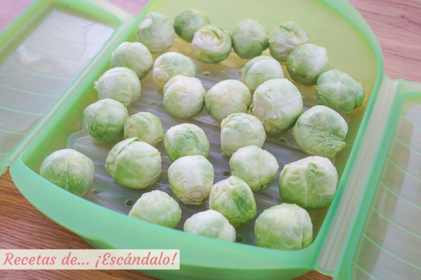 Coles de bruselas frescas
