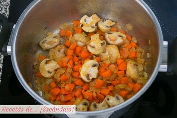 Ingredientes albondigas a la jardinera