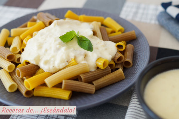 Receta de salsa de queso con o sin nata y muy facil