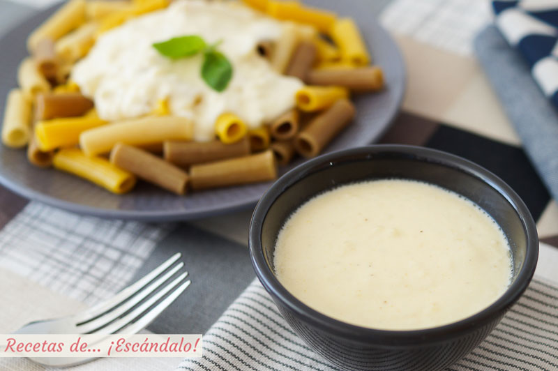 Salsa de queso con o sin nata y muy facil