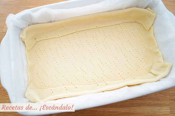 Tarta salada de hojaldre