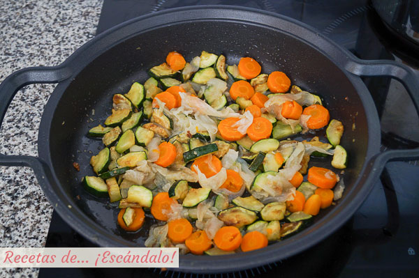 Verduras para potaje de garbanzos