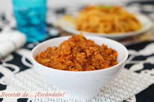 Receta sabrosa y sencilla de salsa bolonesa casera