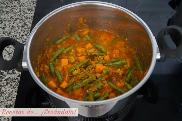 Verduras para sopa minestrone