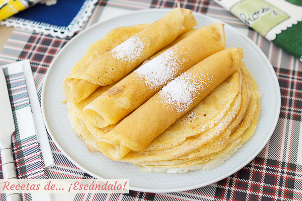 Como hacer filloas gallegas de leche o frixuelos de carnaval