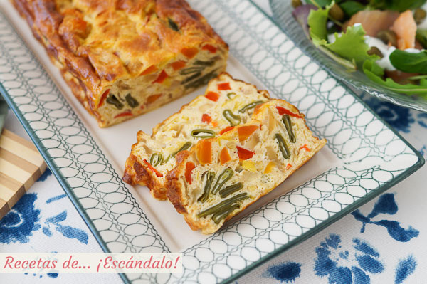 Como hacer pastel de verduras al horno, con o sin nata. Receta facil y rica