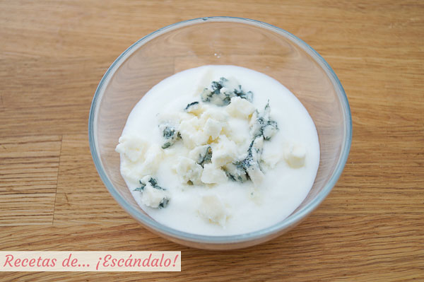 Ingredientes salsa roquefort y yogur casera