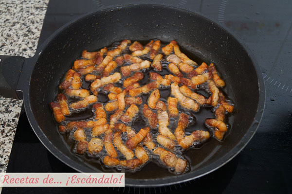 Panceta para las migas de pan