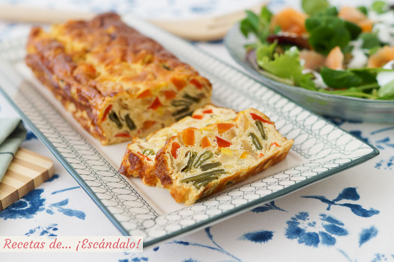 Pastel de verduras al horno, con o sin nata. Receta facil y rica