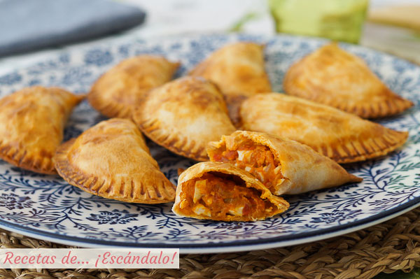 Receta de empanadillas al horno de atun y sofrito, muy faciles y ricas