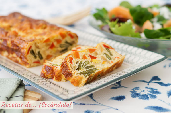Receta de pastel de verduras al horno, con o sin nata
