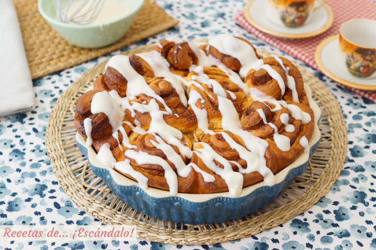 Rollos de canela o cinnamon rolls, ¡súper tiernos! Receta paso a paso