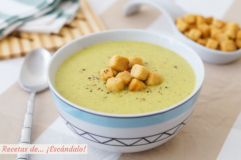 Crema de calabacin con Thermomix, muy rica y cremosa