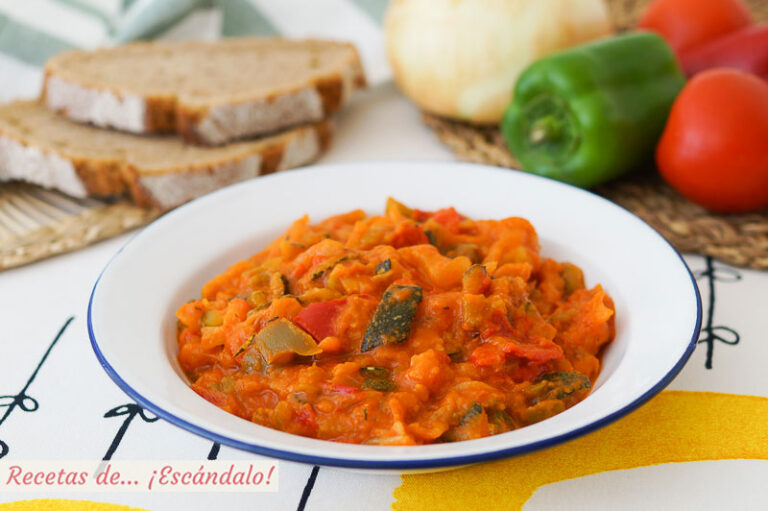 Pisto manchego con Thermomix. Receta tradicional rica y saludable