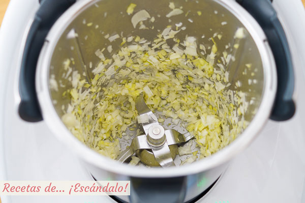 Puerro para crema de calabacin